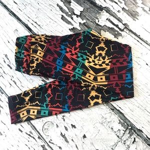 LuLaRoe NWOT OS Leggings Rainbow pattern